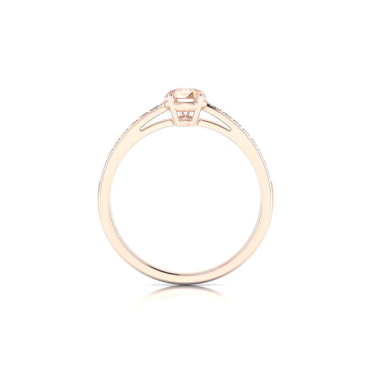 Promise | 18k Rose Gold 7 x 5 mm Pear Morganite Ring
