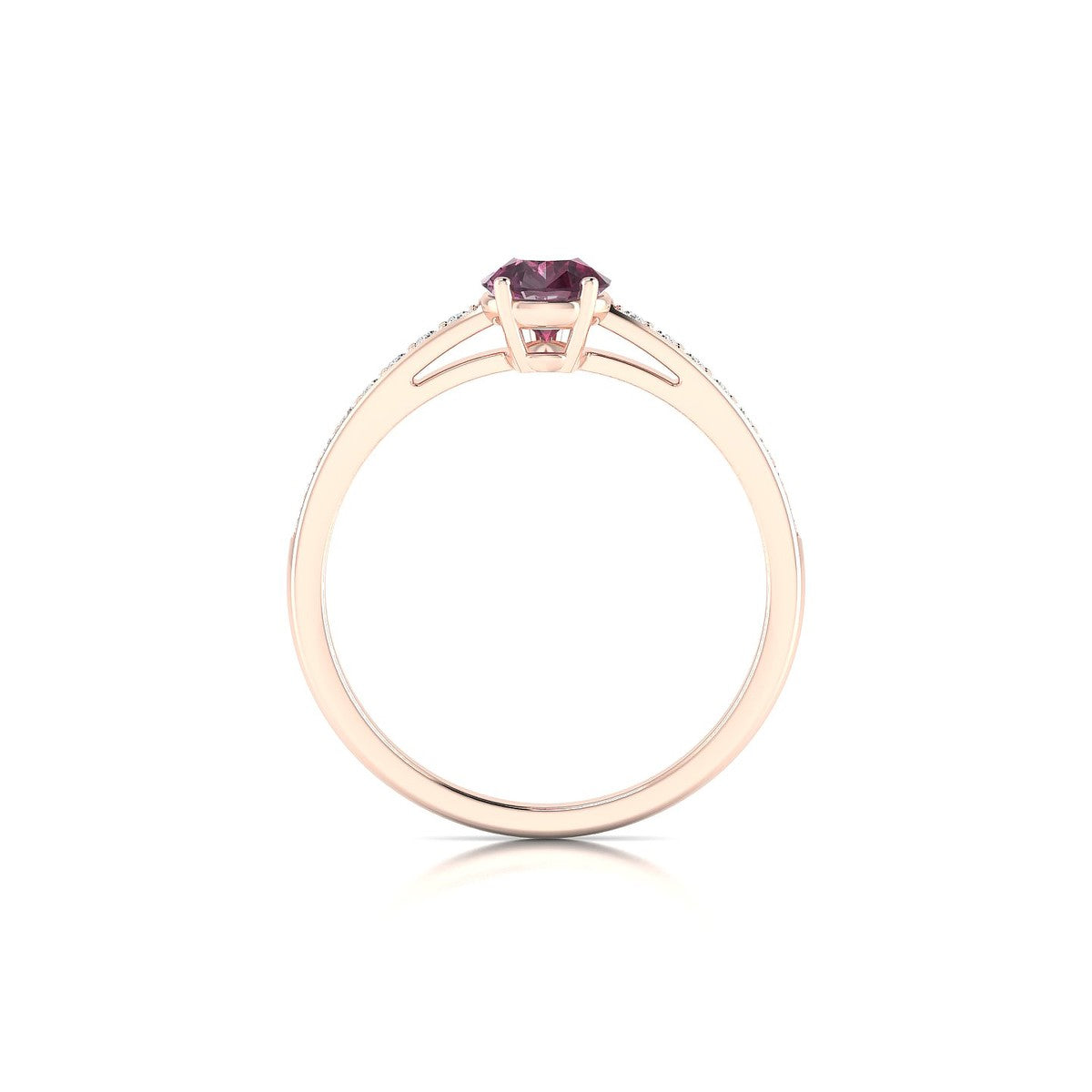 Promise | 18k Rose Gold 7 x 5 mm Pear Rhodolite Ring