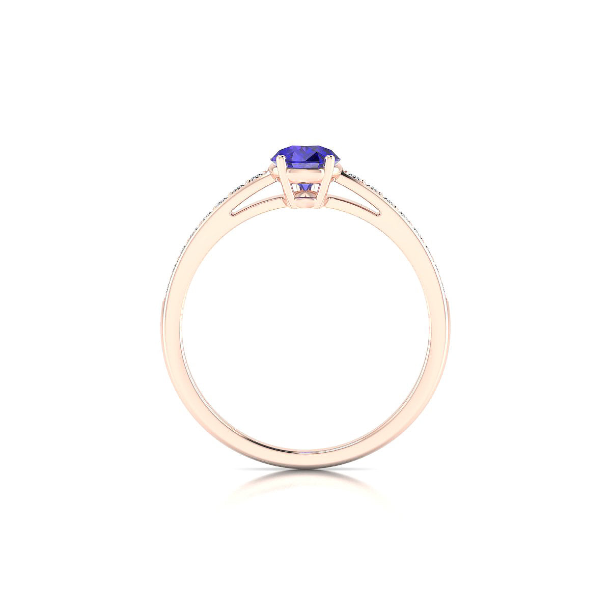 Promise | 18k Rose Gold 7 x 5 mm Pear Tanzanite Ring