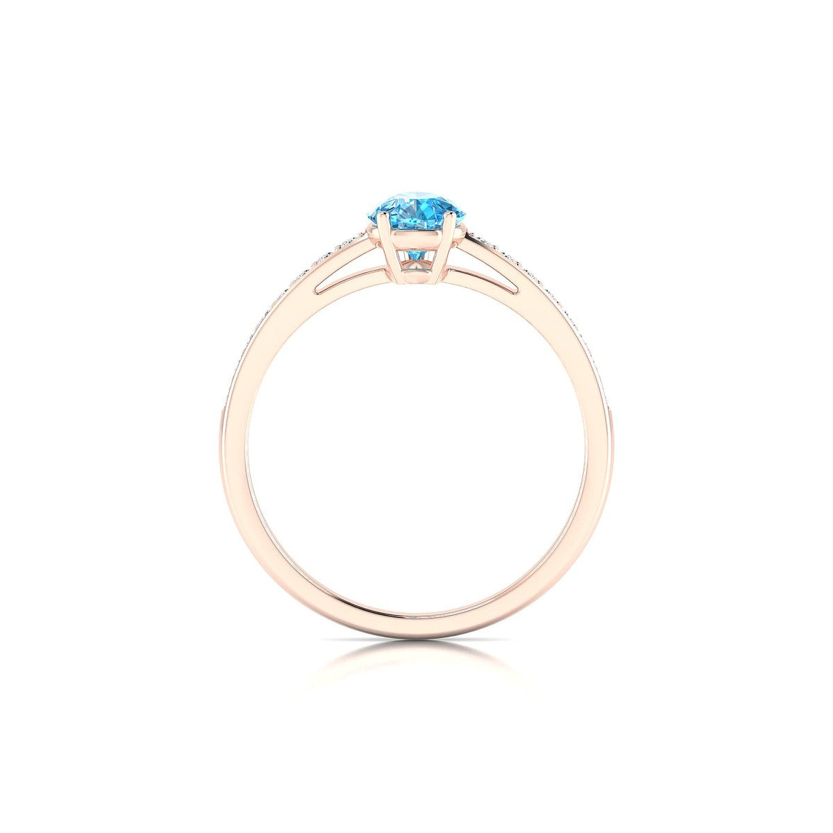 Promise | 18k Rose Gold 7 x 5 mm Pear Topaz Ring