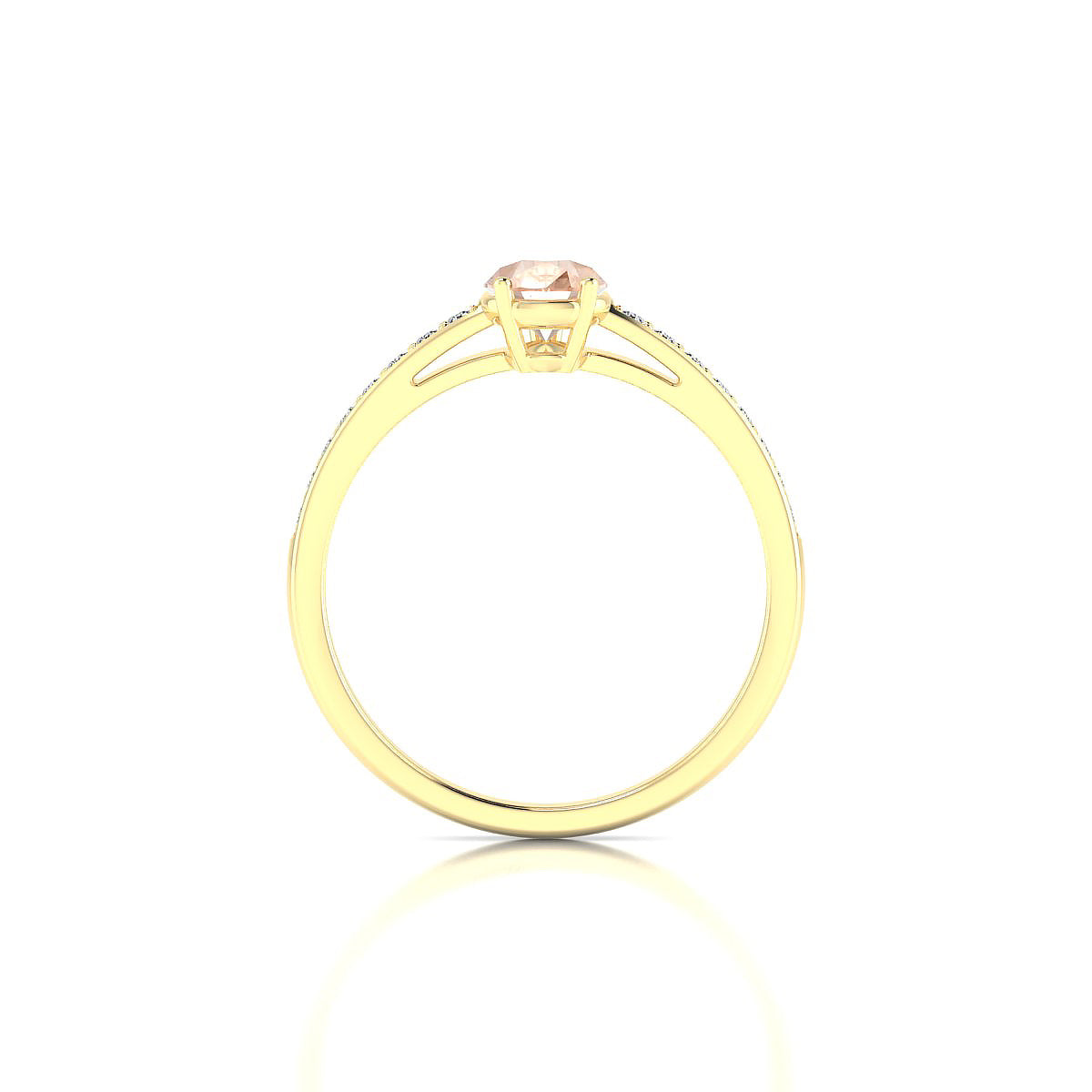 Promise | 18k Yellow Gold 7 x 5 mm Pear Morganite Ring