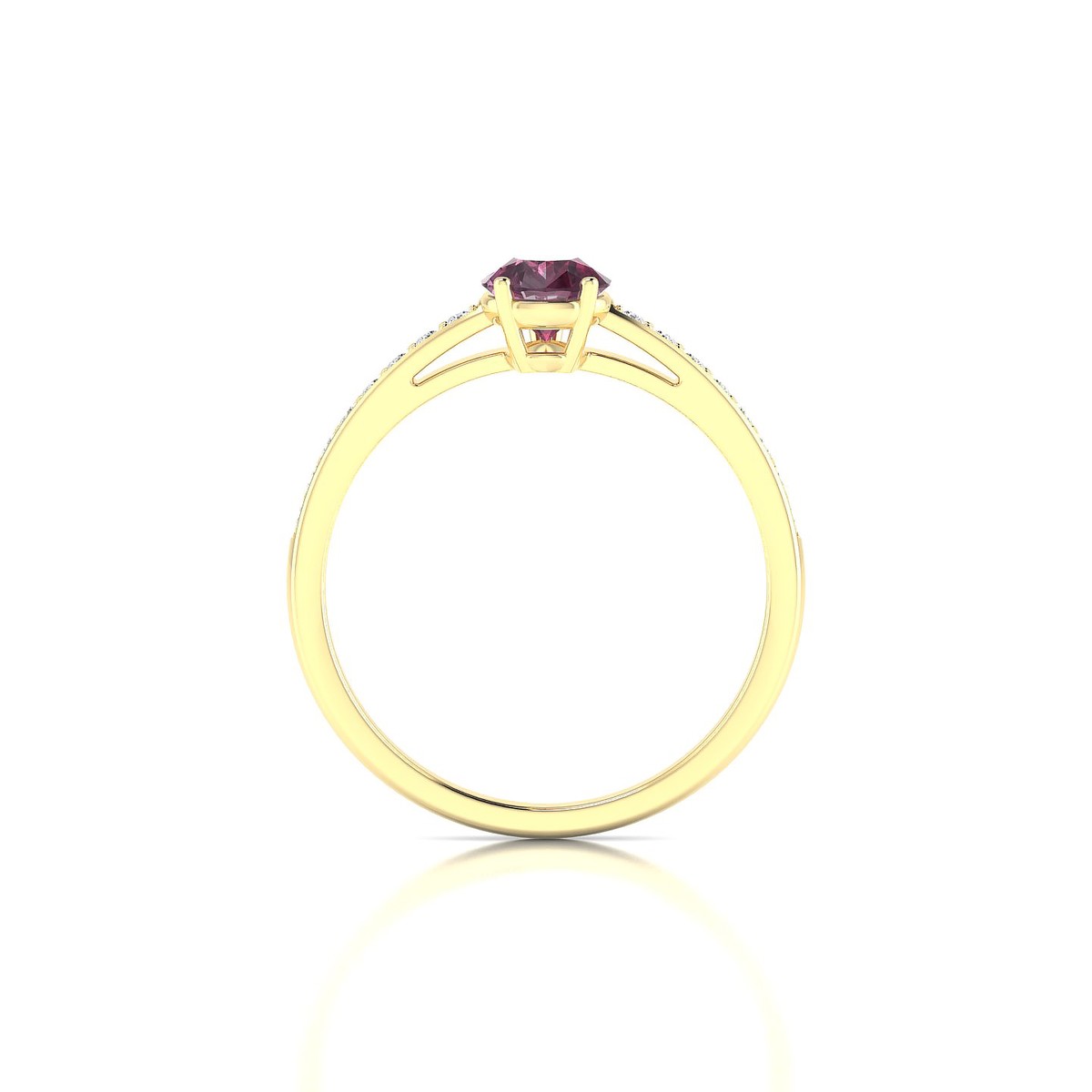 Promise | 18k Yellow Gold 7 x 5 mm Pear Rhodolite Ring