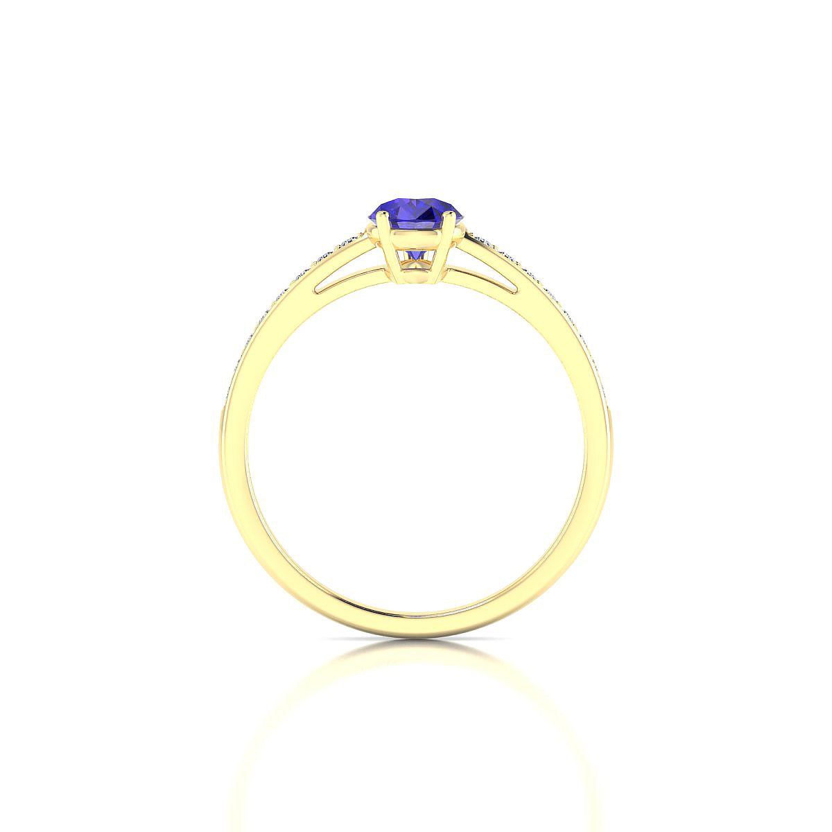 Promise | 18k Yellow Gold 7 x 5 mm Pear Tanzanite Ring