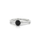 Promise | Bague Diamant Noir Rond
