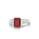 Prosperity | Emerald Garnet Ring