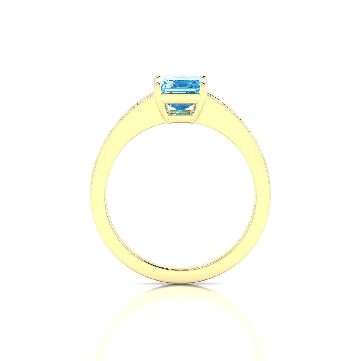 Prosperity | 18k Yellow Gold 8 x 6 mm Emerald Topaz Ring
