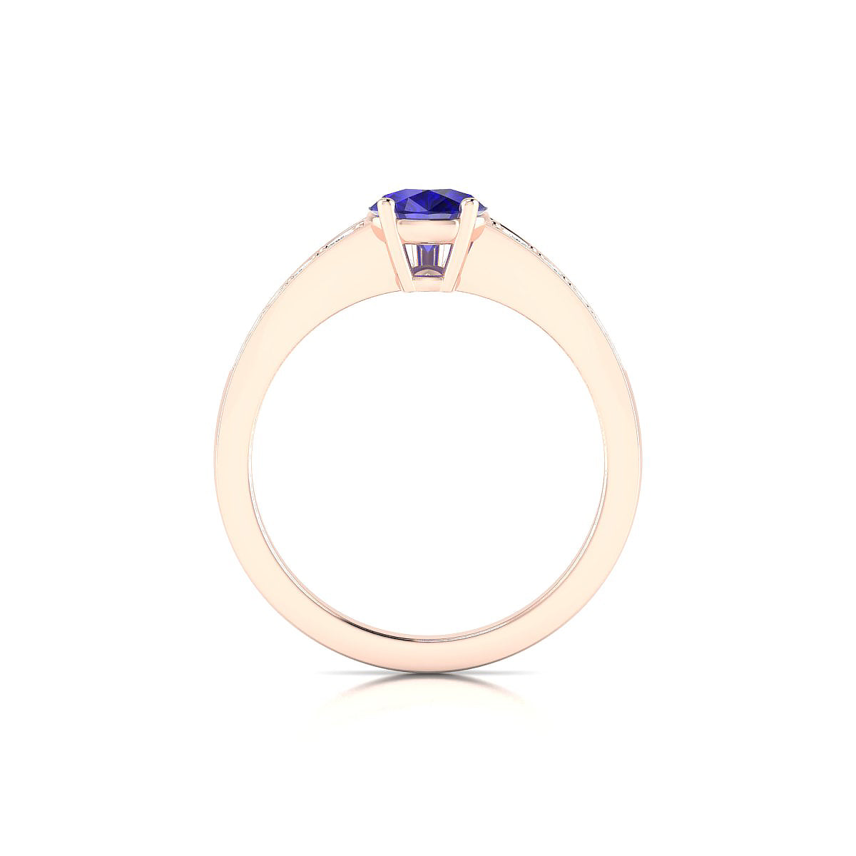 Prosperity | 18k Rose Gold 8 x 6 mm Pear Tanzanite Ring