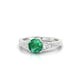 Prosperity | Round Emerald Ring