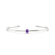 Purity | Oval Amethyst Bangle