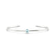 Purity | Oval Aquamarine Bangle