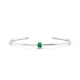Purity | Oval Emerald Bangle