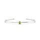 Purity | Oval Peridot Bangle