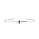 Purity | Oval Rhodolite Bangle