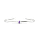 Purity | Pear Amethyst Bangle
