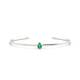 Purity | Pear Emerald Bangle