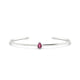 Purity | Pear Rhodolite Bangle