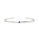 Purity | Round Amethyst Bangle