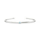 Purity | Round Aquamarine Bangle