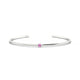 Purity | Round Pink Sapphire Bangle