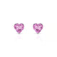 Radiance | Boucles d'oreilles Saphir Rose Cœur