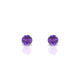 Radiance | Boucles d'oreilles Améthyste Ronde