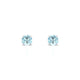 Radiance | Boucles d'oreilles Aigue-marine Ronde