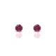 Radiance | Boucles d'oreilles Rhodolite Ronde