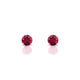 Radiance | Boucles d'oreilles Rubis Rond