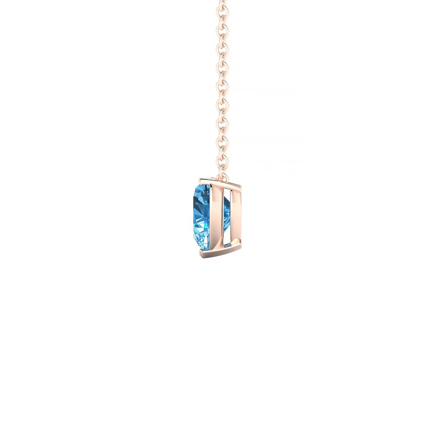 Radiance | 18k Rose Gold 6 mm Heart Topaz Pendant