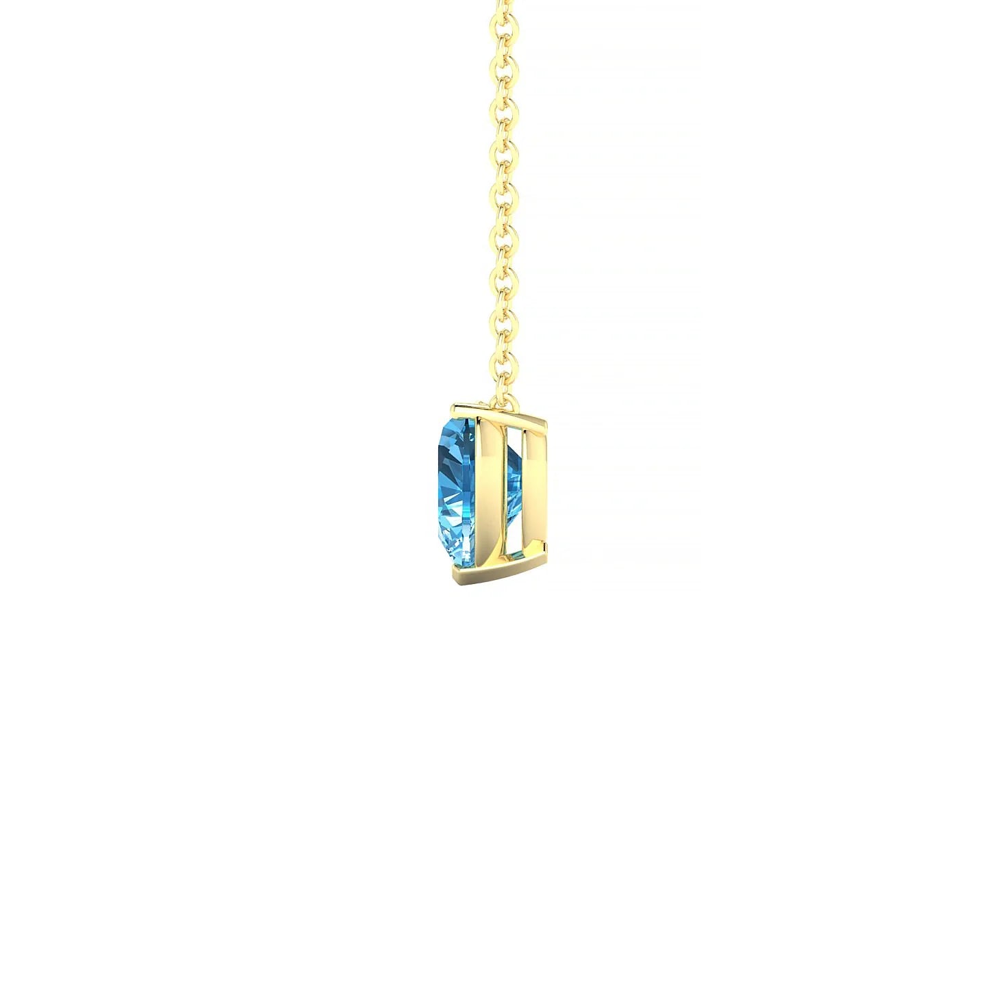 Radiance | 18k Yellow Gold 6 mm Heart Topaz Pendant