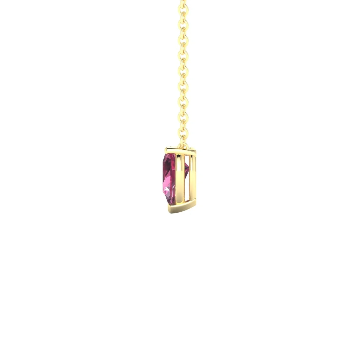Radiance | 18k Yellow Gold 6 x 4 mm Pear Rhodolite Pendant