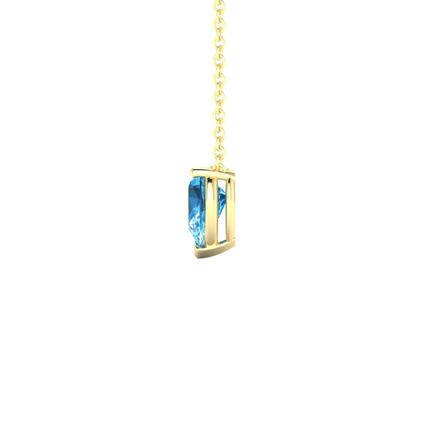 Radiance | 18k Yellow Gold 7 x 5 mm Pear Topaz Pendant