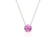Radiance | Round Pink Sapphire Pendant
