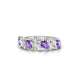 Rain | Bague Améthyste & Diamant Poire