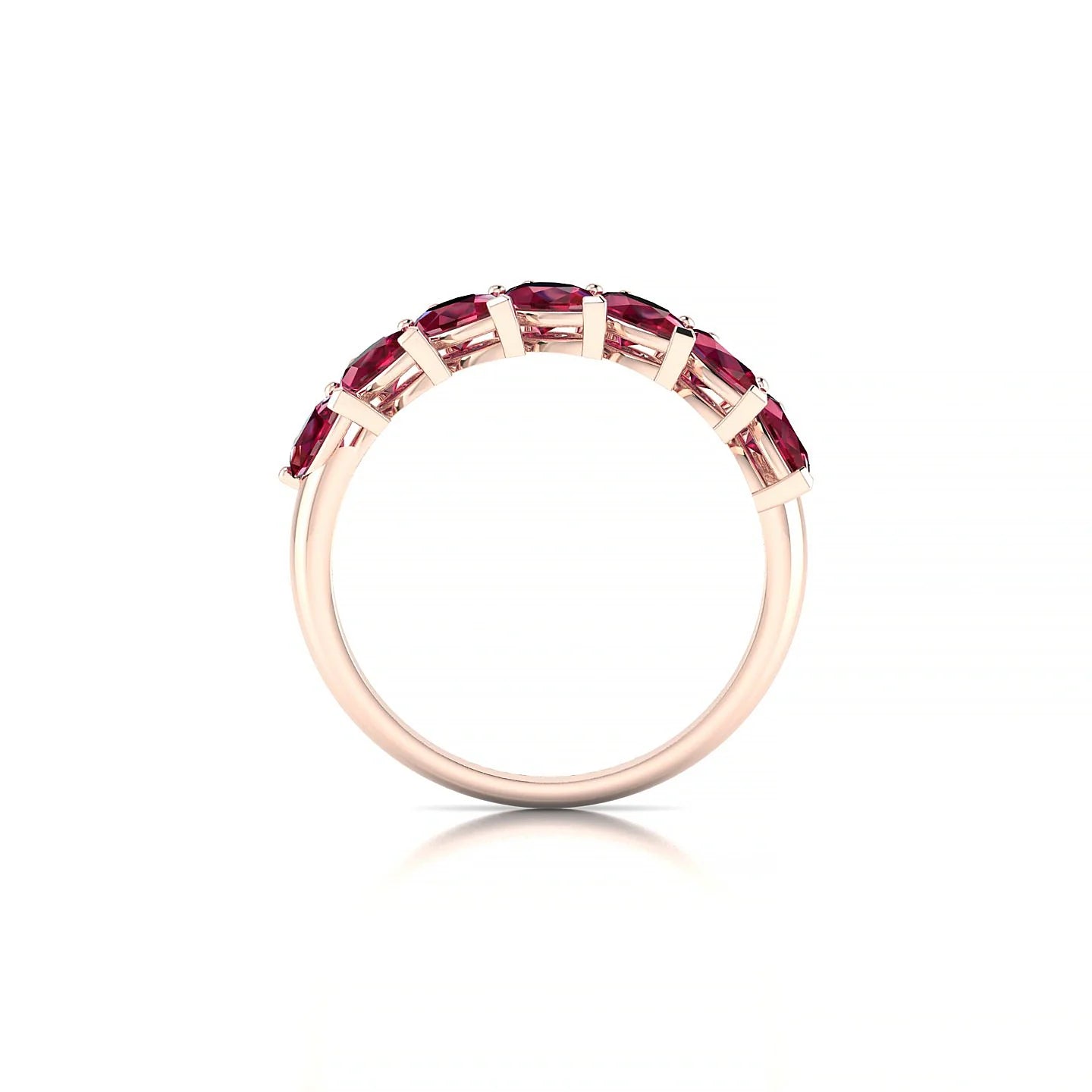Rain | 18k Rose Gold 5 x 3 mm Pear Ruby Ring
