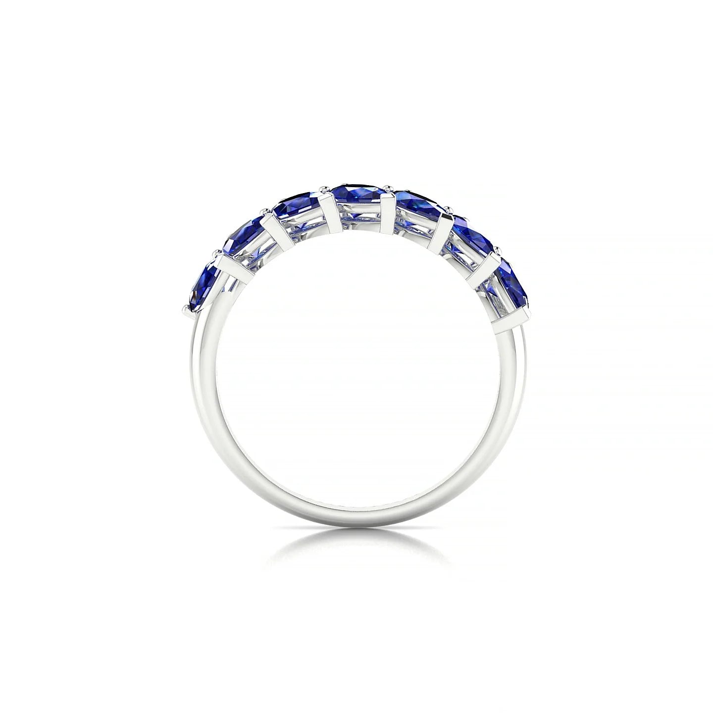 Rain | 18k White Gold 5 x 3 mm Pear Sapphire Ring