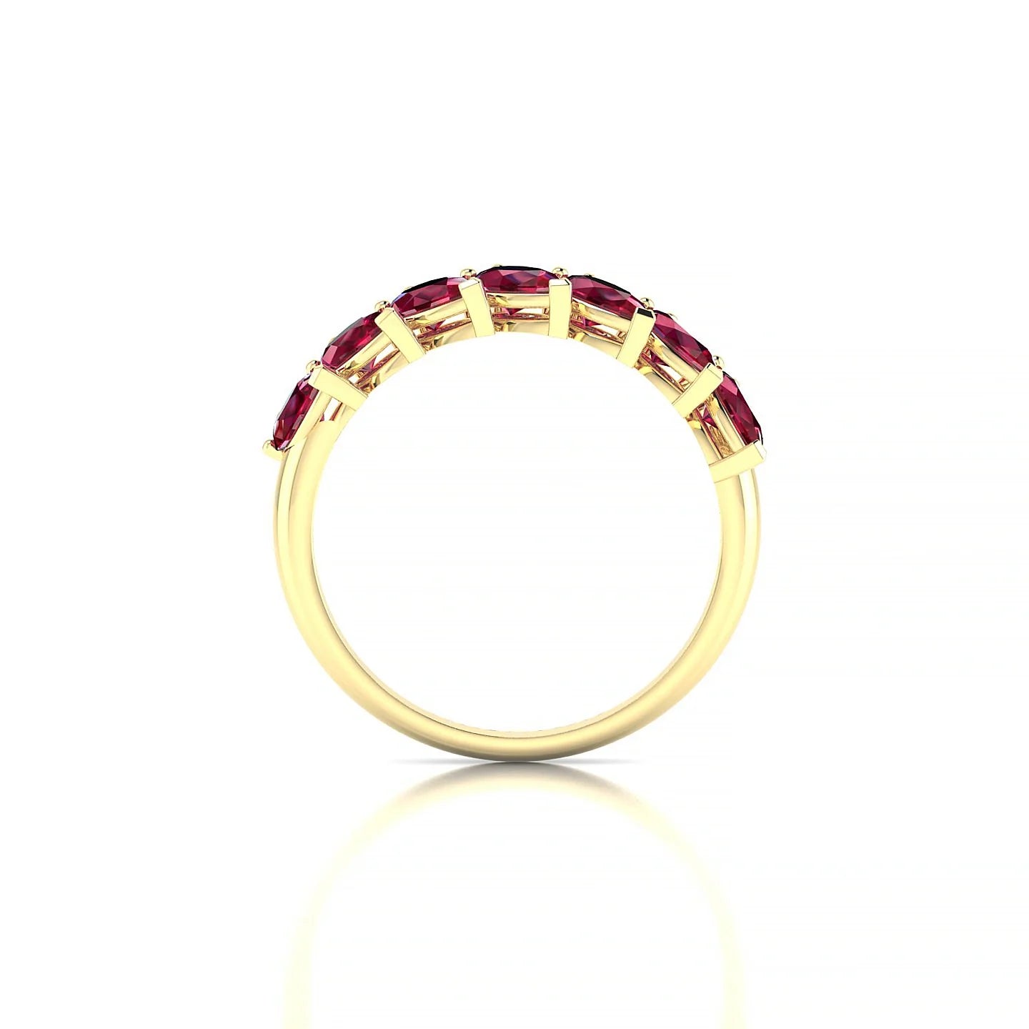 Rain | 18k Yellow Gold 5 x 3 mm Pear Ruby Ring