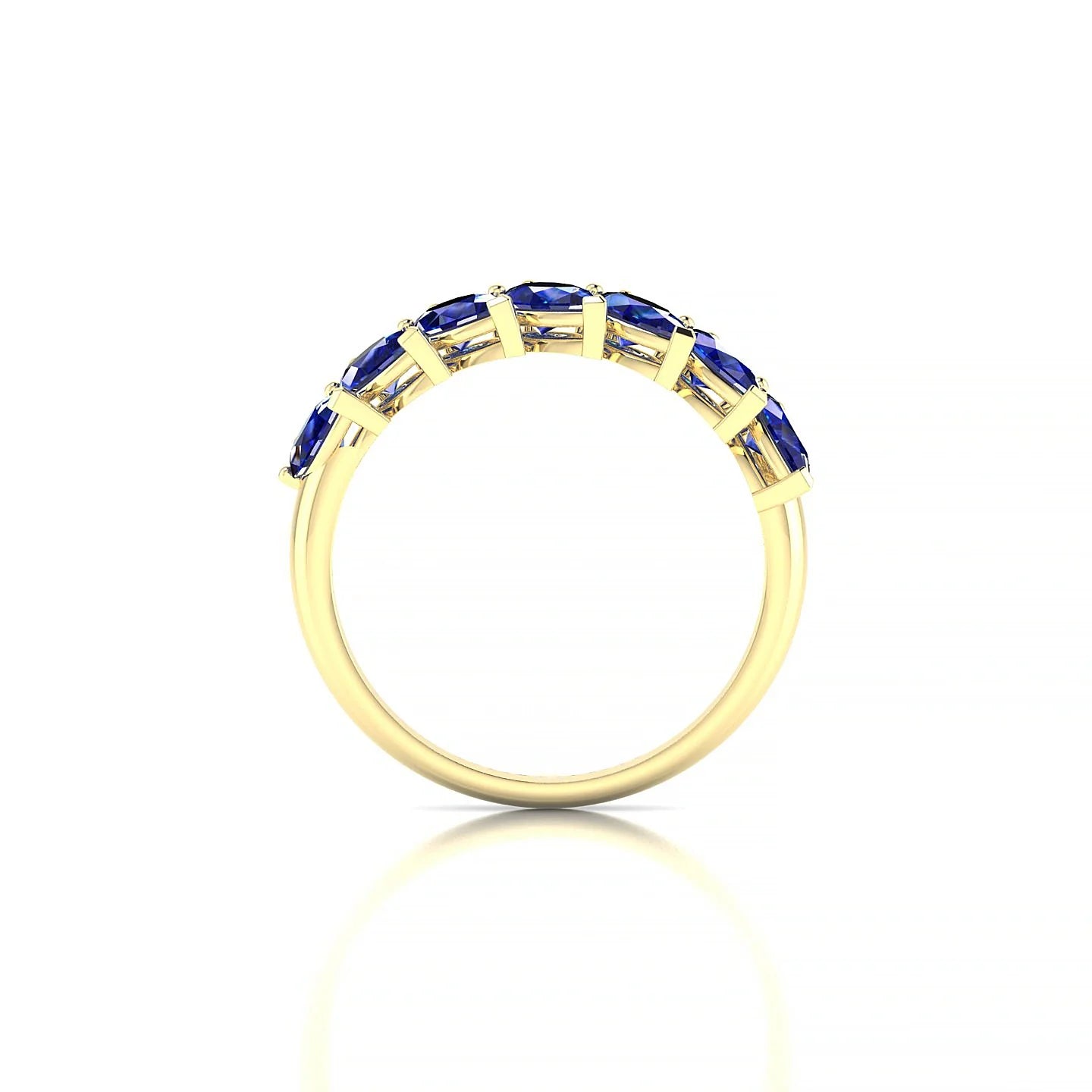 Rain | 18k Yellow Gold 5 x 3 mm Pear Sapphire Ring