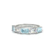 Reverence | Bague Aigue-Marine & Diamant Émeraude