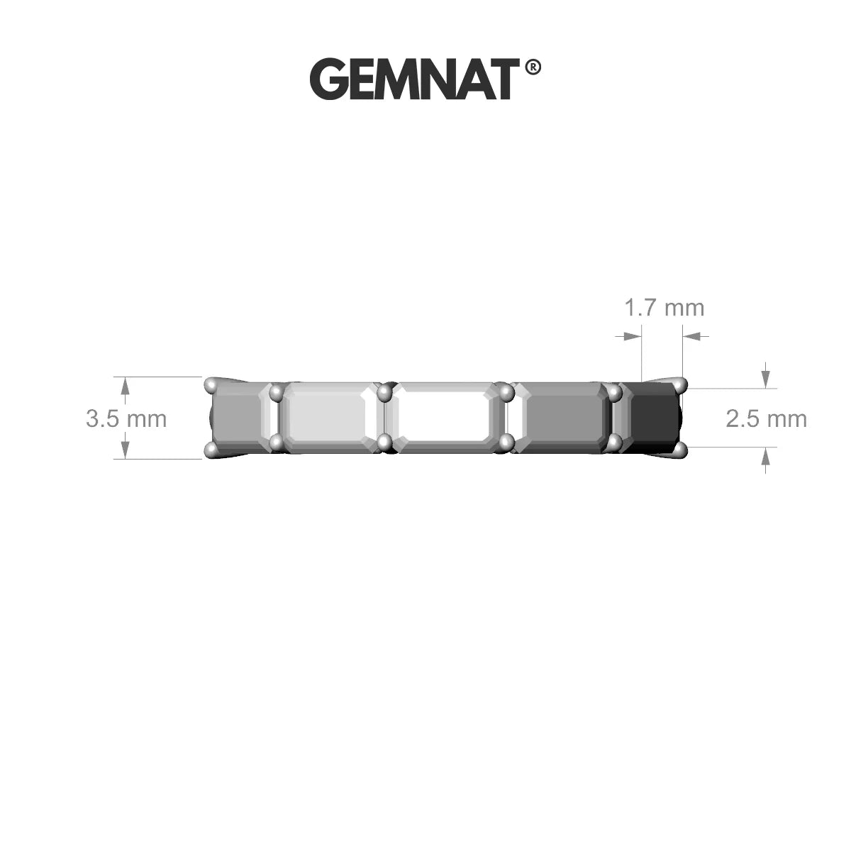 Reverence | 18k White Gold 5 x 3 mm Emerald Pink Sapphire & Diamond Ring