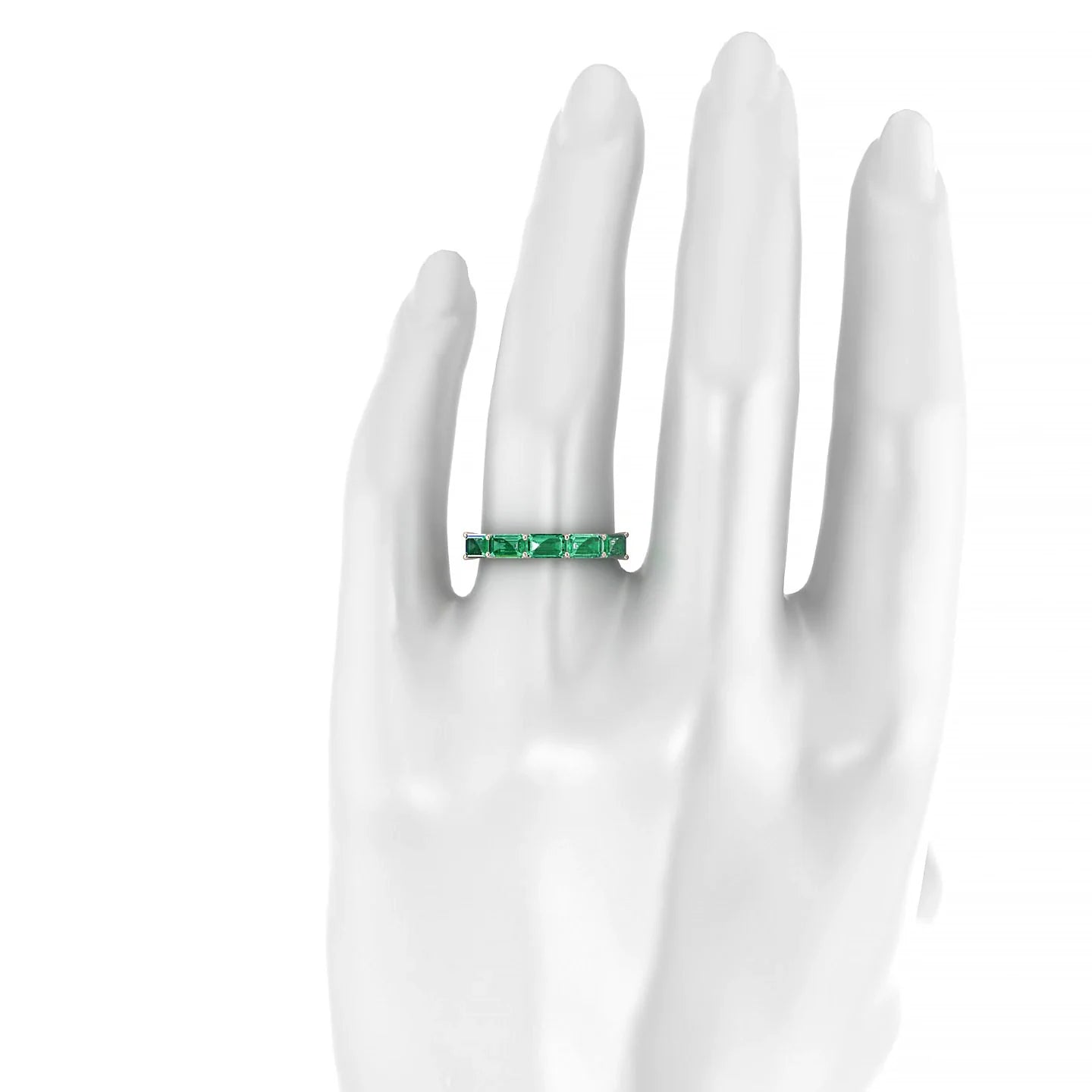 Reverence | 18k Rose Gold 5 x 3 mm Emerald Emerald Ring