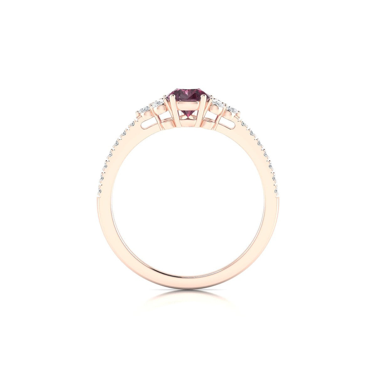 Reverie | 18k Rose Gold 7 x 5 mm Pear Rhodolite Ring