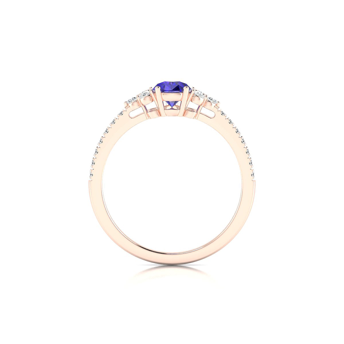 Reverie | 18k Rose Gold 7 x 5 mm Pear Tanzanite Ring