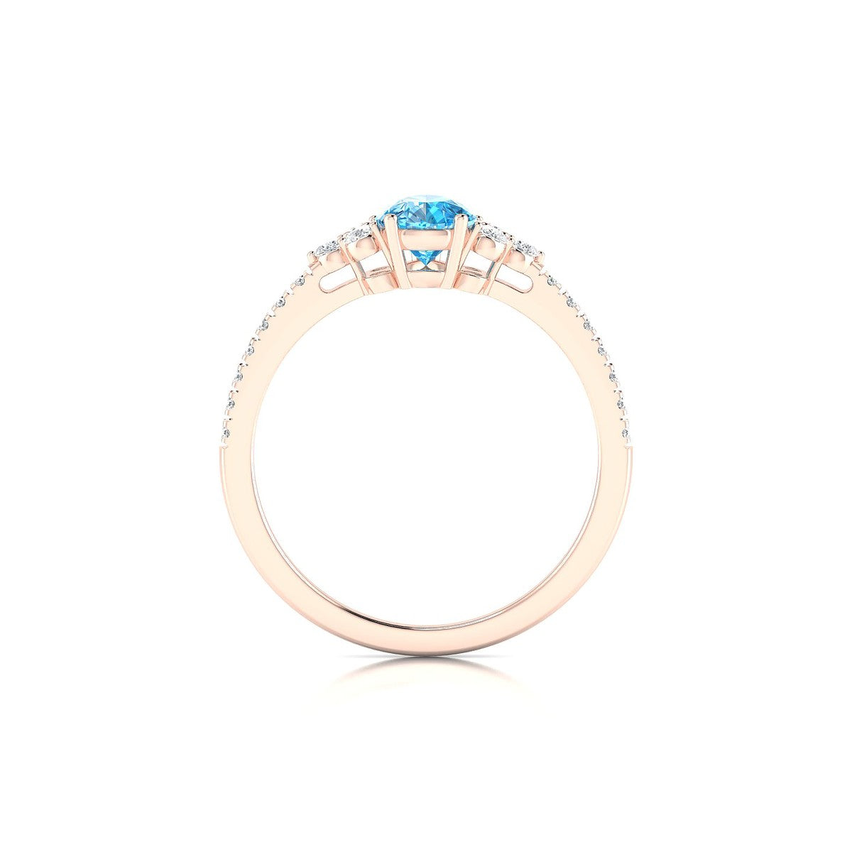 Reverie | 18k Rose Gold 7 x 5 mm Pear Topaz Ring