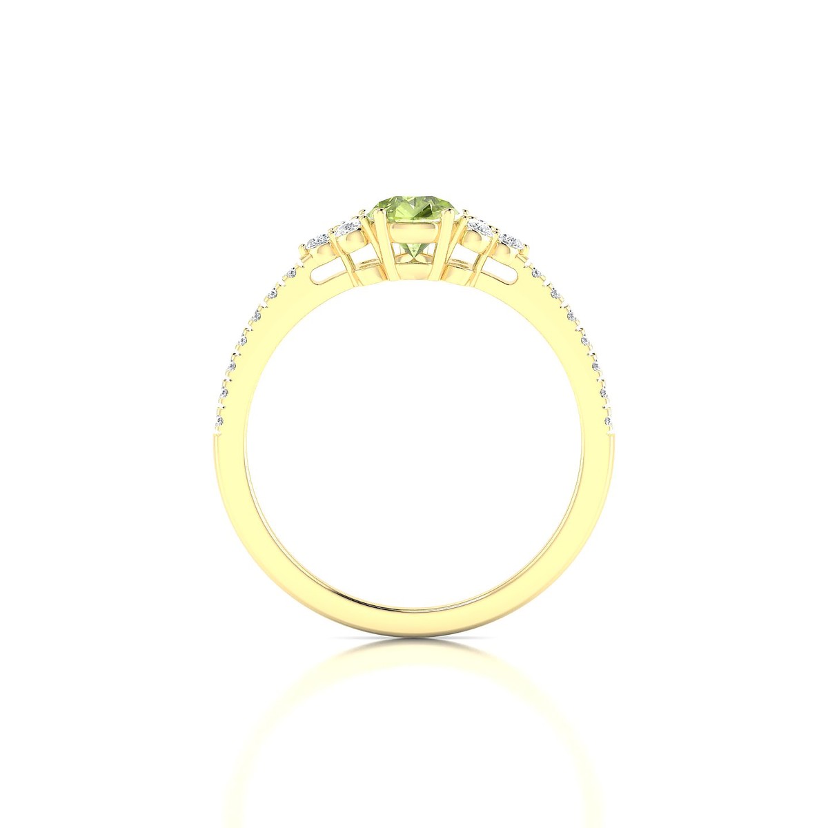 Reverie | 18k Yellow Gold 7 x 5 mm Pear Peridot Ring
