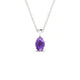Reverse | Oval Amethyst Pendant