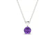 Reverse | Round Amethyst Pendant