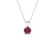 Reverse | Round Rhodolite Pendant