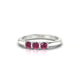 Ridge | Trilogy Round Rhodolite Ring