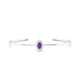 Romance | Oval Amethyst Bangle